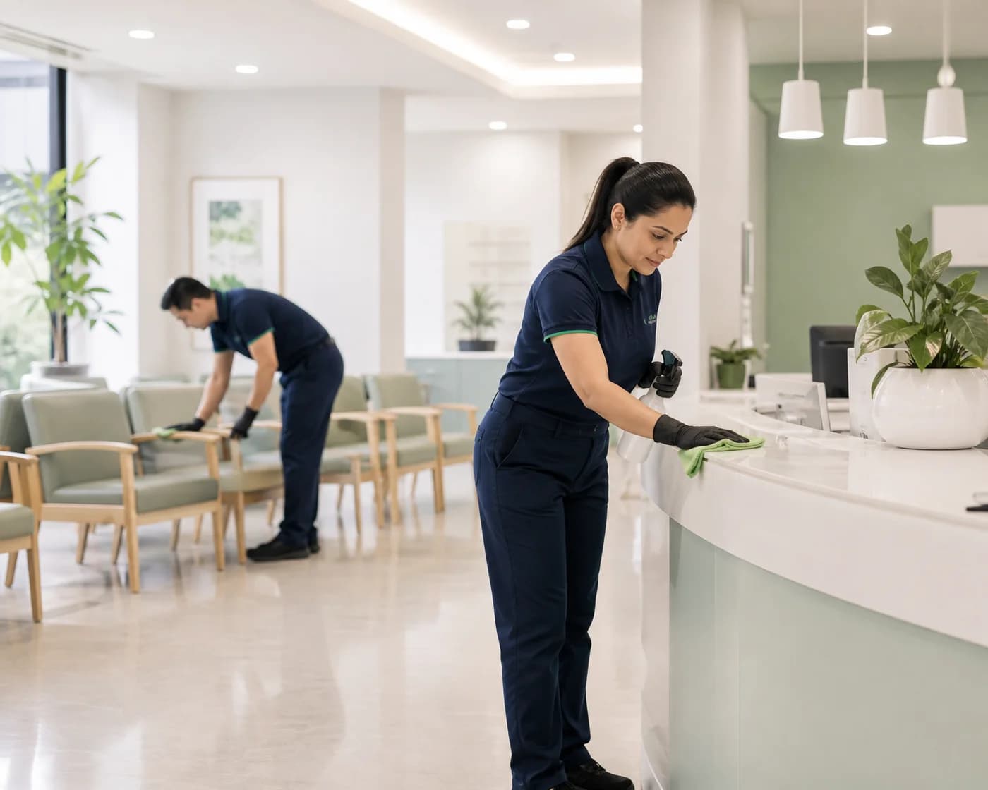 ANZ medical centre cleaning — clinic reception sanitising Sydney