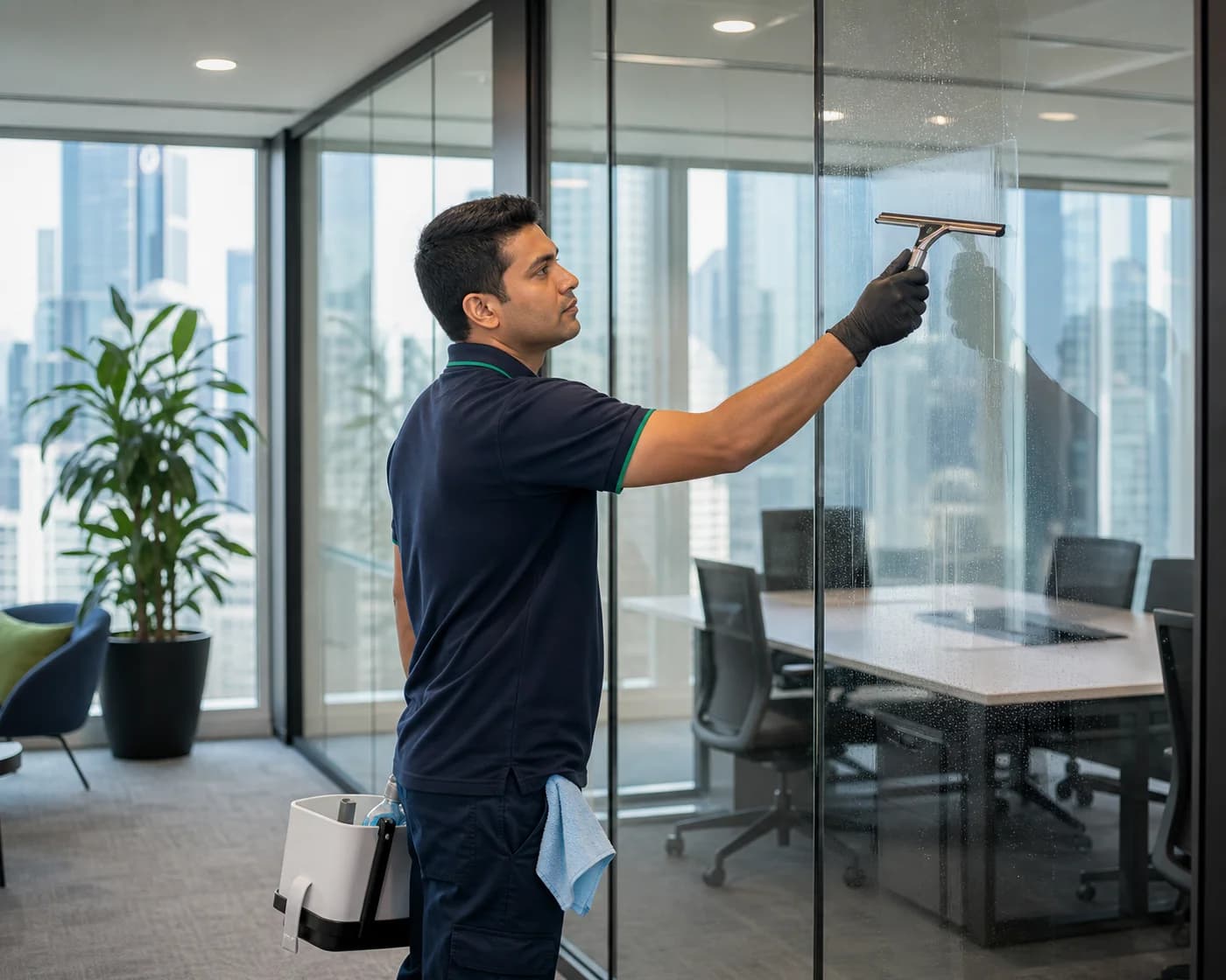 ANZ interior office glass and window cleaning Sydney