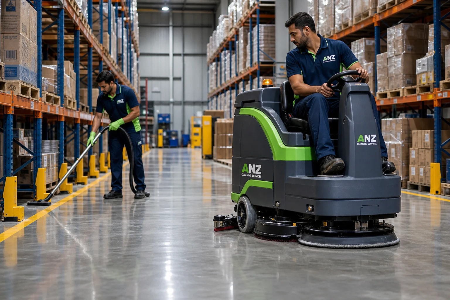 Warehouse Cleaning — Office Cleaning Service Sydney — ANZ Cleaning Services after-hours office cleaning Sydney